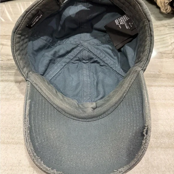 Balenciaga Dark Blue Gray Distressed Cap EUC - Picture 7 of 12